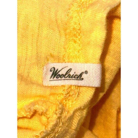Woolrich L Yellow Organic Cotton Sleeveless Blouse Boho Resort Summer City Chic - Picture 11 of 13